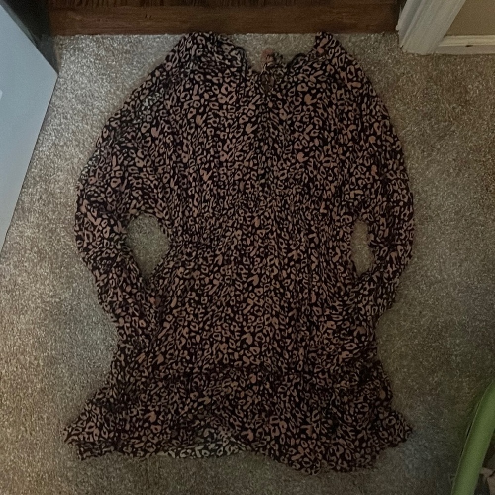 Leopard batwing dress